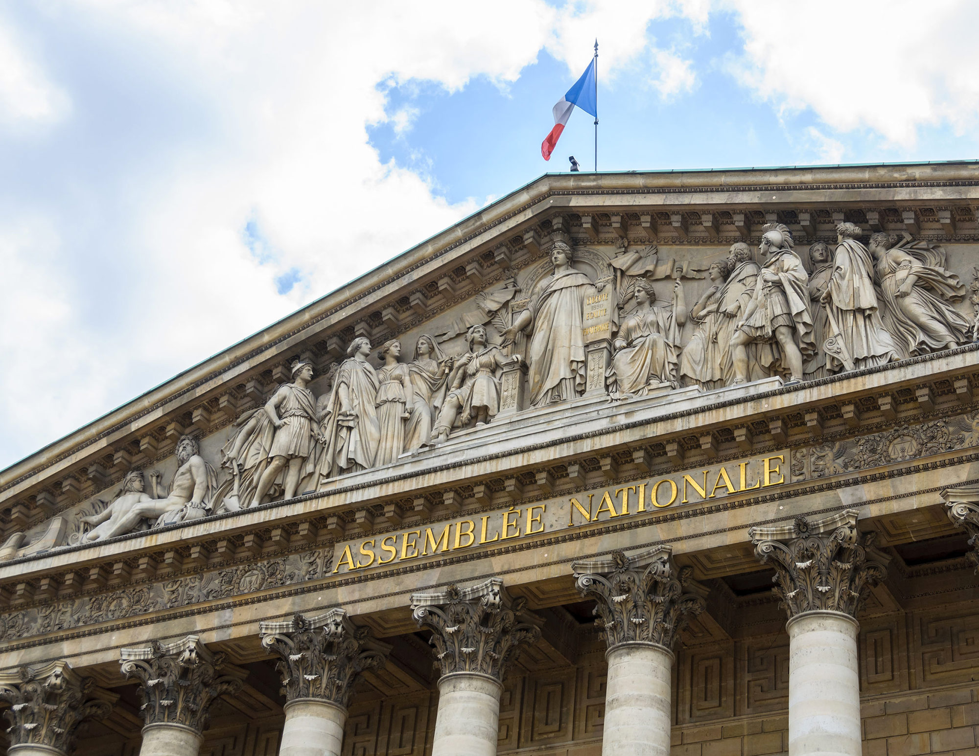 L'assemblée nationale à paris en France